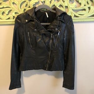 Free People Vegan Leather Jacker